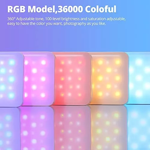 A3 Full Color RGB LED Mini Light, Built-in FX Effects,350LX(0.5M,5500K) RA/95... 3
