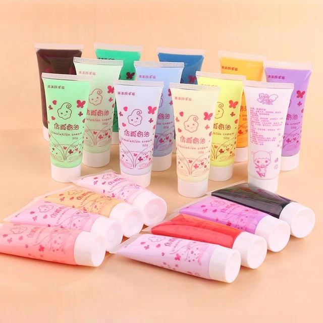 1pc Fake Whipped Cream Clay DIY Kawaii Cupcake Cell Case Phone Deco Den DIs d