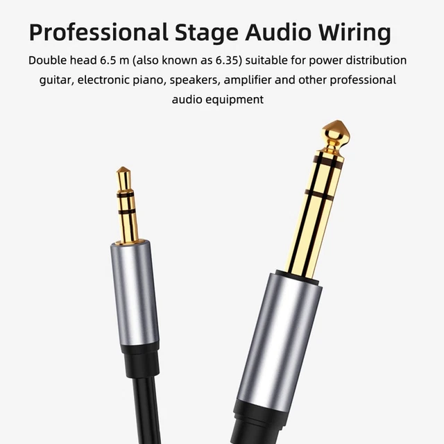Pratique Câble Audio Câble Auxiliaire Accessoires Adaptateur Noir Micro Câble