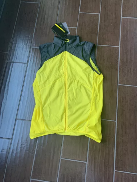 Mavic Cosmic Wind SL Vest Yellow Black Size Large New With tags