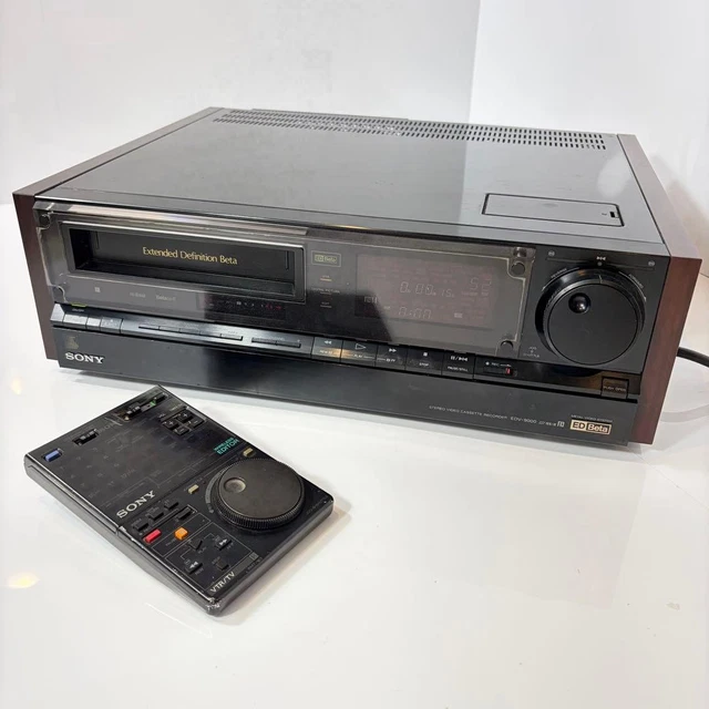 SONY ED BETA EDV-9000 Betamax Video Deck Recorder RMT-163 Remote