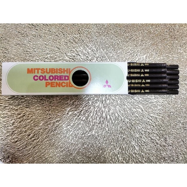 Mitsubishi Colored Pencils Black Dozen 12 Pieces
