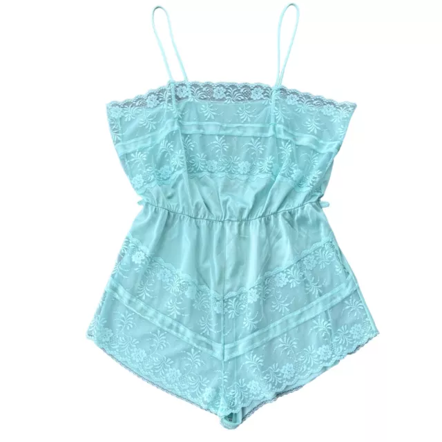 Shein Swiss Dot Contrast Guipure Lace Belted Romper - Size 4 - Cute and  comfy!!