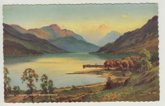 Vintage Colour Postcard of Loch Lomond from Rowardennan