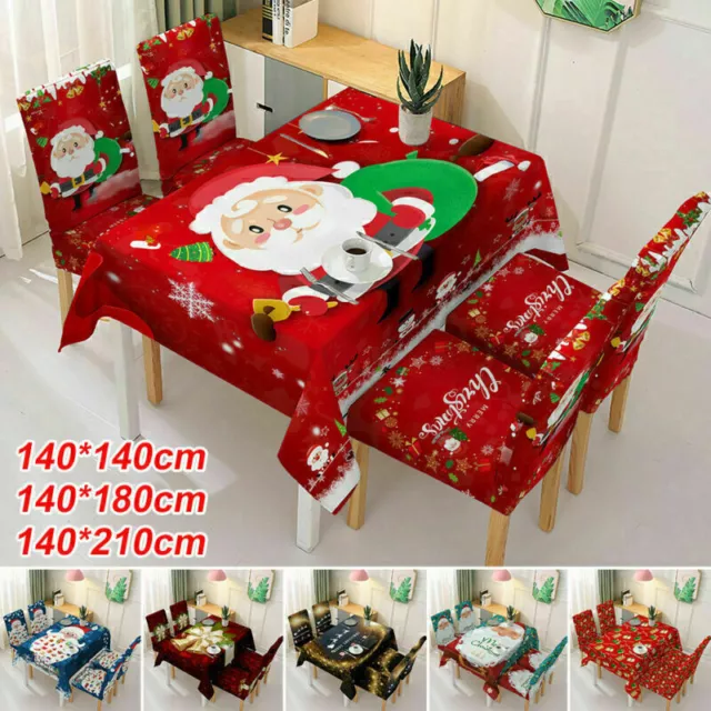 Christmas tablecloth Christmas tablecloth tablecloth chair covers party decorati