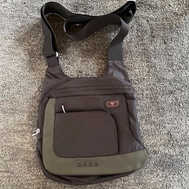 TECH TUMI Shoulder bag Cross bag Body bag Nylon Black Red Men Used Japan