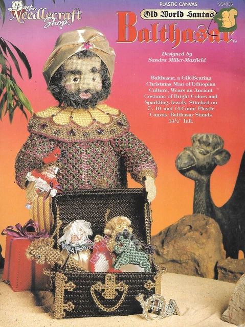 Balthasar"" The Needlecraft Shop #904035 Old World Santas ""Balthasar"" - Lona de plástico