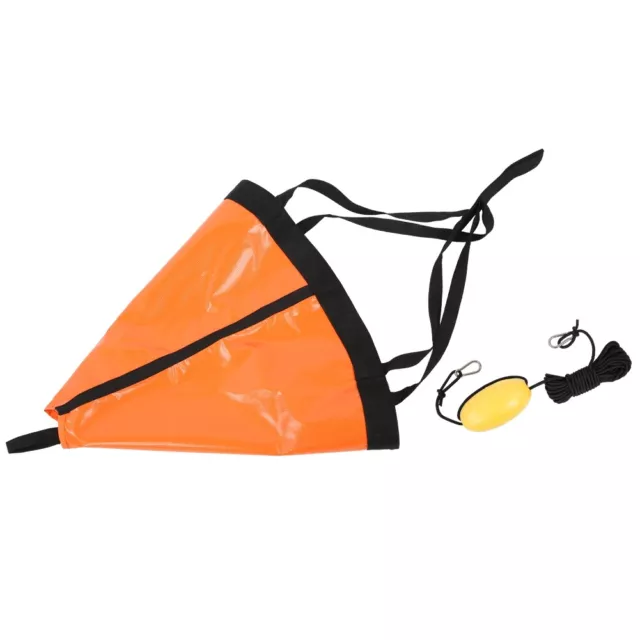 (Orange)24in/60cm Fishing Float Fishing Anchor Boat Fishing Float Rubber For