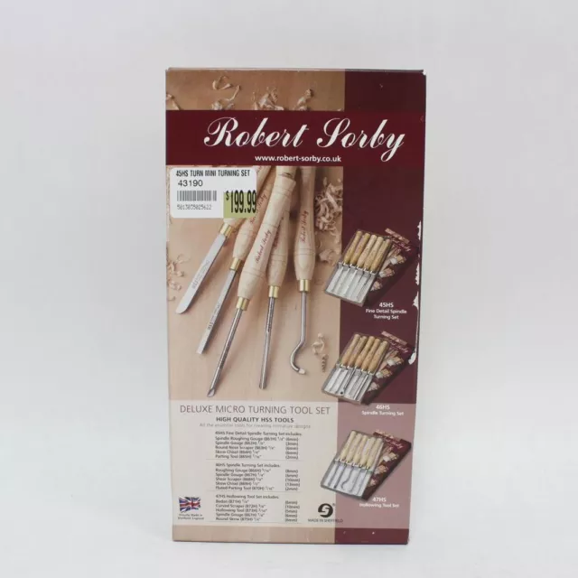 Robert Sorby 45HS - Micro Tools HSS 5 Piece Set