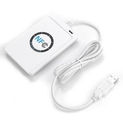 NFC RFID Read/Write ACR122U + Free Software for ISO 14443A/B White
