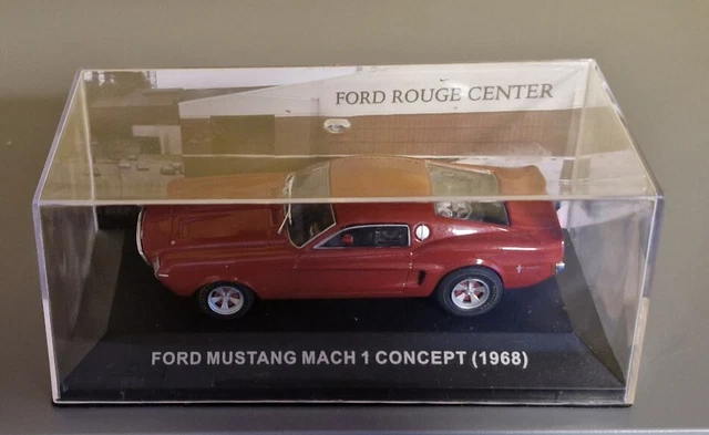 Miniature Altaya 1/43 Ford Mustang Mach 1 Concept 1968 – Bleue, Métal, Neuve