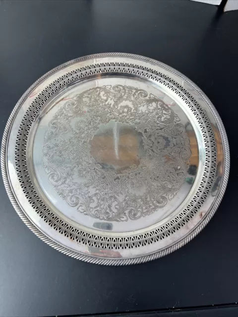 Vintage W.M. Rodgers 162 Silver Plate 15” Ornate Nice Shape!