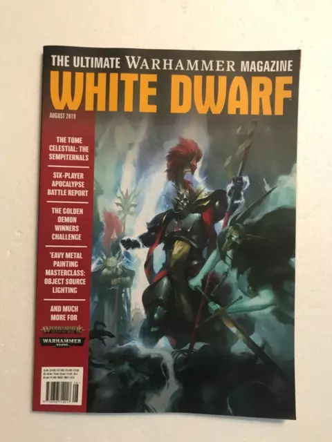 White Dwarf Issue AUGUST 2019 Gaming Magazine Games Workshop Warhammer