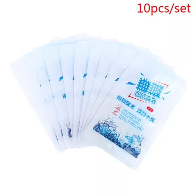 10 pz/set sacchetto refrigeratore gel pacchetto ghiaccio secco riutilizzabile per lattine alimentari vino Medica CR