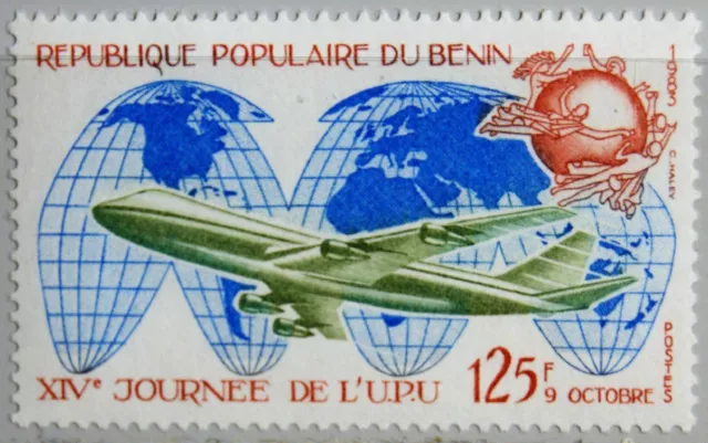 BENIN 1983 321 551 14th UPU Day Tag der Post Boeing 747 Flugzeug Aircraft MNH