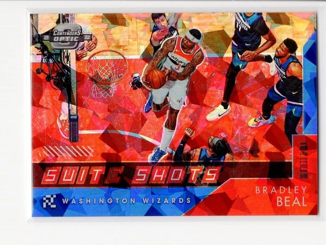 2021-22 Panini Contenders Optic Bradley Beal Suite Shots Blue Cracked Ice 37/75