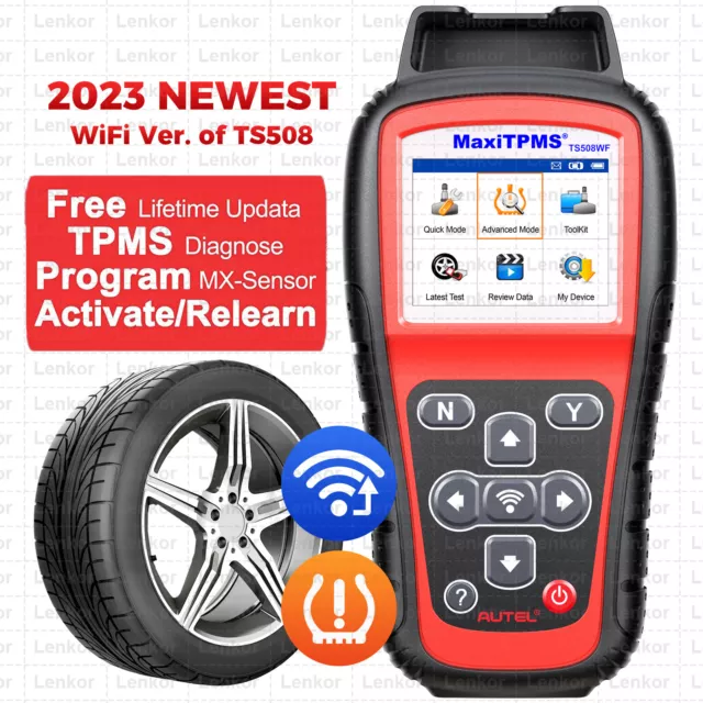 Autel MaxiTPMS TS508WF TPMS Outil de Réapprentissage avec Diagnostics OBD WIFI