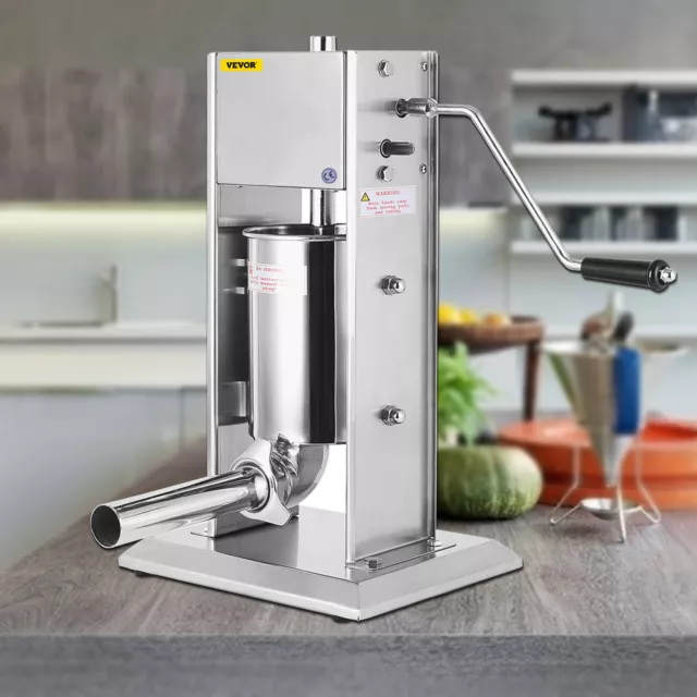 Sausage Stuffer Meat Filler Machine 3L Meat Press Stainless Steel Salami Maker