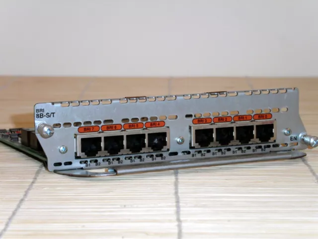 Cisco NM-8B-S/T - 8 Port ISDN Modul Rev. *800-01237-03 compatible with NM-30DM