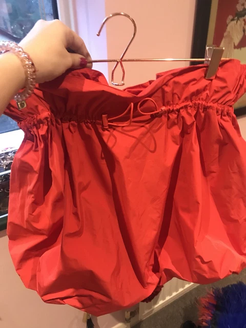 Jupe H&M Rouge - Midi, Tutu En Soie - Femme - Taille Regular - NEUVE Avec étiquettes
