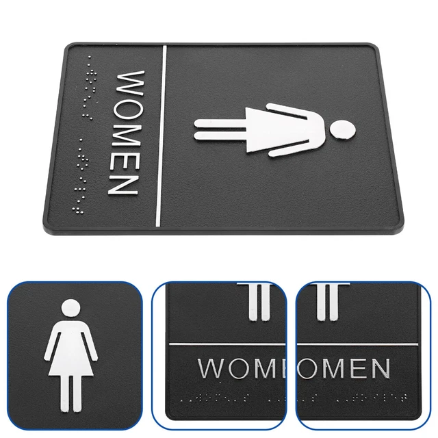 Adesivo Porta Indicazione Toilette Uomo E Donna - Foto 6