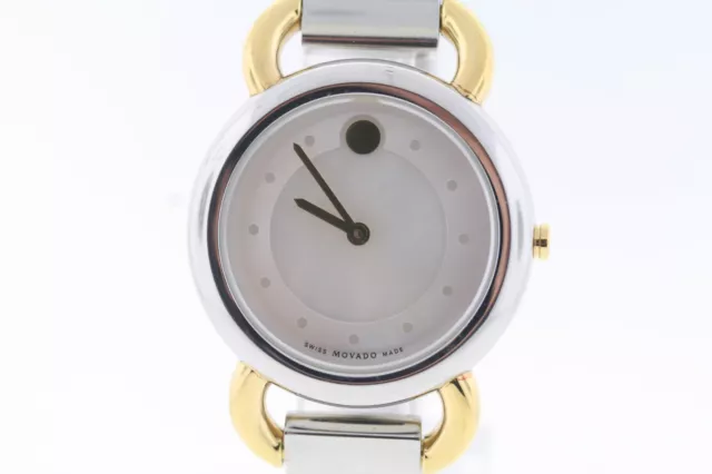 Donna Movado 0606552 Linio Bicolore Acciaio Inox Quadrante Mop Orologio