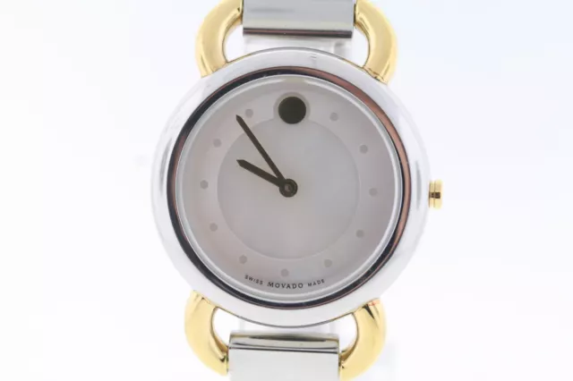 Ladies Movado 0606552 LINIO Two-Tone Stainless Steel MOP Dial Watch