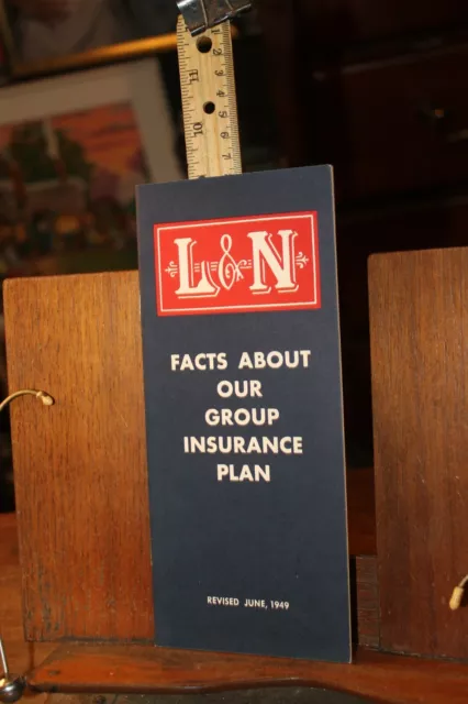 Vintage L&N Louisville and Nashville Railroad June 1949 About Group Insurance