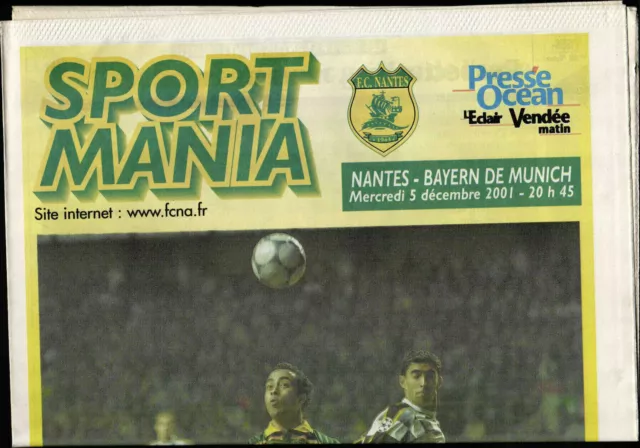 Ec I 2001/2002 FC Nantes - FC Bayern Monaco, Champions League, 05.12.2001