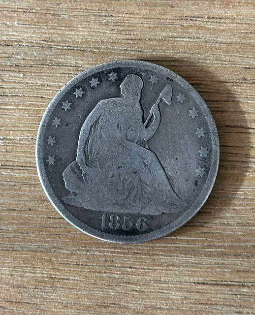 1856 o seated liberty half dollar