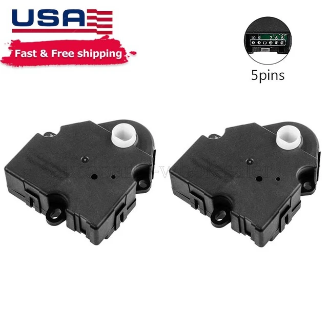 PAIR HVAC HEATER Air Blend Door Actuator For Chevy Silverado GMC Sierra