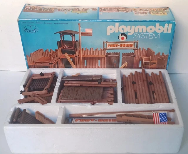 PLAYMOBIL SYSTEM SET 3420 Fort Union 1974 avec Boîte EUR 129,99 PLAYMOBIL SYSTEM SET 3420 Fort Union 1974 avec Boîte EUR 129,99