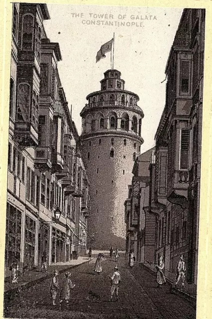 Tower Of Galata Coffee Trade Jersey Card Victorian Dayton OH Constantinople