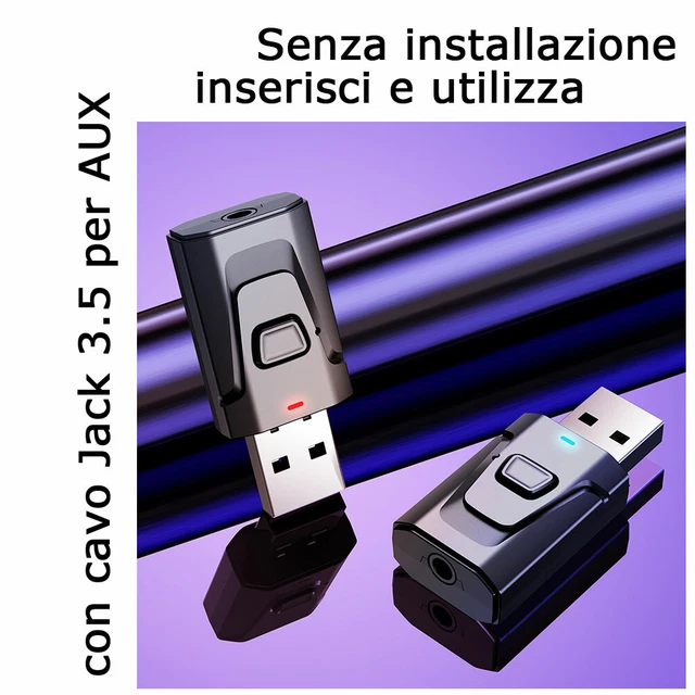 Adattatore Bluetooth Per B&W Zeppelin - Ricevitore Audio Hi-Fi Compatibile - Nuovo