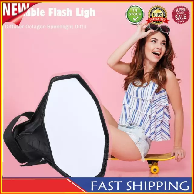 PULUZ 20cm Octagon Flash Light Diffuser Folding Flash Light Soft Box Universal