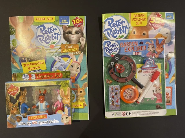 PETER RABBIT MAGAZINES Issues 78, 89 With Toys set £20.00 - PicClick UK