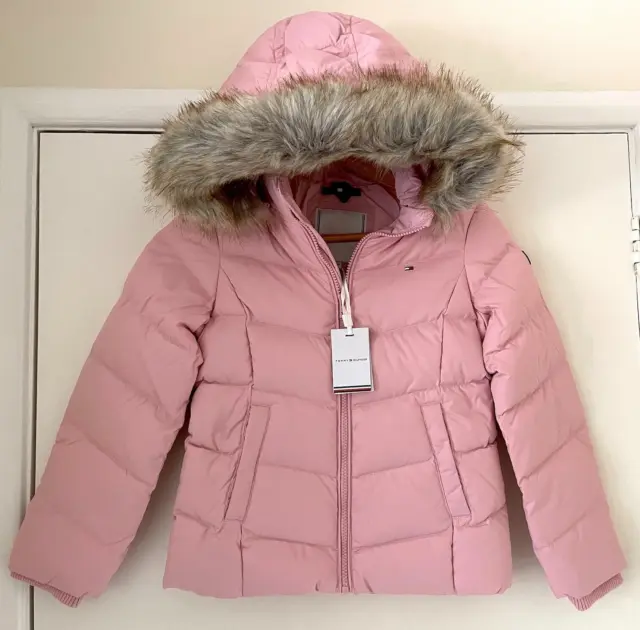 Giacca Imbottita Rosa Tommy Hilfiger Bambini Bambine Pelle Tampone Tampone Pelle | 10 Anni