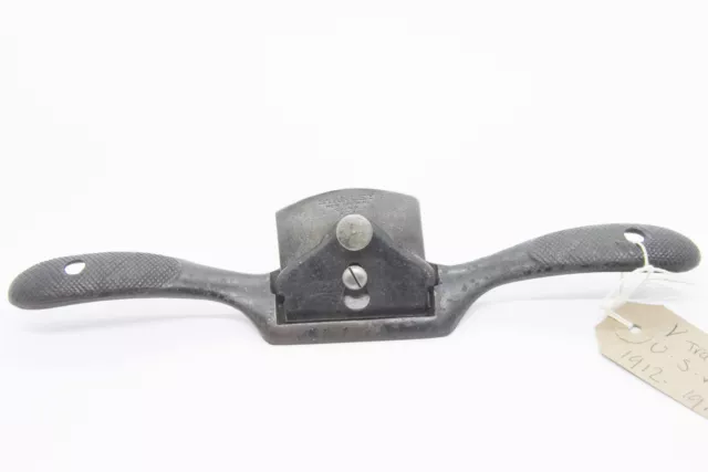 Stanley No51 flat sole spokeshave V logo USA made circa 1912-1918
