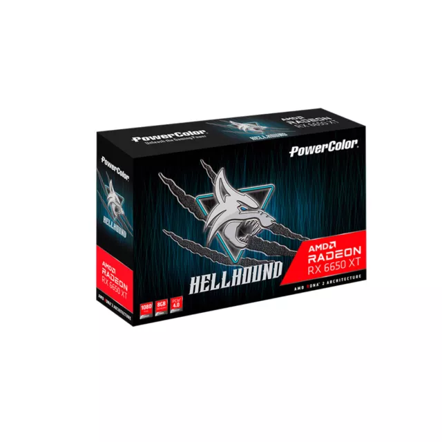 PowerColor Radeon RX 6650 XT Hellhound 8GB GDDR6 1xHDMI 2.1 3x Displayport 1.4