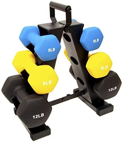 Neoprene Dumbbell Hand Weights, Anti-Slip, Anti-roll, Hex Shape Colorful,
