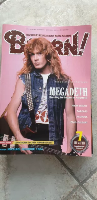 BURRN Magazine Heavy Metal Japan Release 2014 Issue 7 MEGADETH