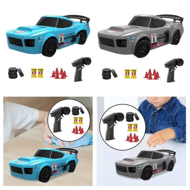 Auto RC Drift 1:24 4WD 30 Km/h Con LED E Pneumatici Intercambiabili – Per Bambini 8+ E Adulti
