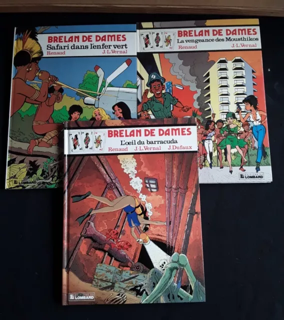 Lot de 3 bd BRELAN DE DAMES - n°2, 3 et 7. Toutes en E.O- superbe état- Renaud.