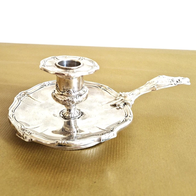 Grand Centre De Table / Plateau Ancien Espagnol – Argent Massif 900‰ – Style Baroque (circa 1915)