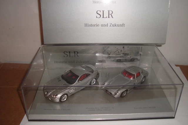 Coffret Mercedes Benz SLR Mclaren + 300 SLR History set 1/43 Minichamps RARE