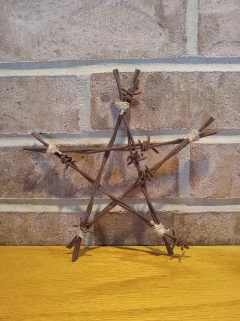 Star Of David Primitive Artwork 7" H X 7" W
