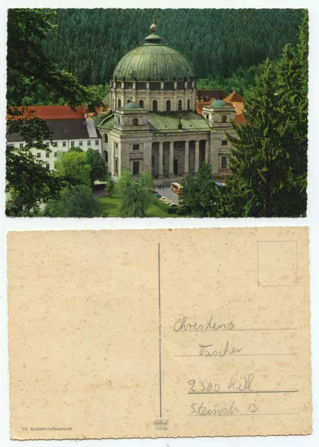 20565 - St. Blasien - Black Forest - Cathedral of St. Blasius - old postcard