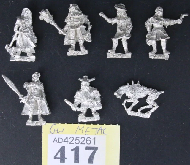 7 Mordhiem Zombies! Undead Warband! Vampire Counts! Mordheim! Dwarf! OOP! Rare!