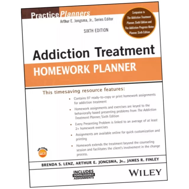 Addiction Treatment Homework Planner - Brenda S. Lenz (2024, Paperback) Z3