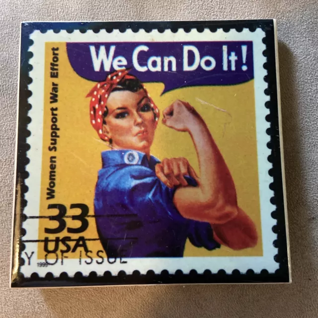 We Can Do It! 4.25”x4.25” Plaque
